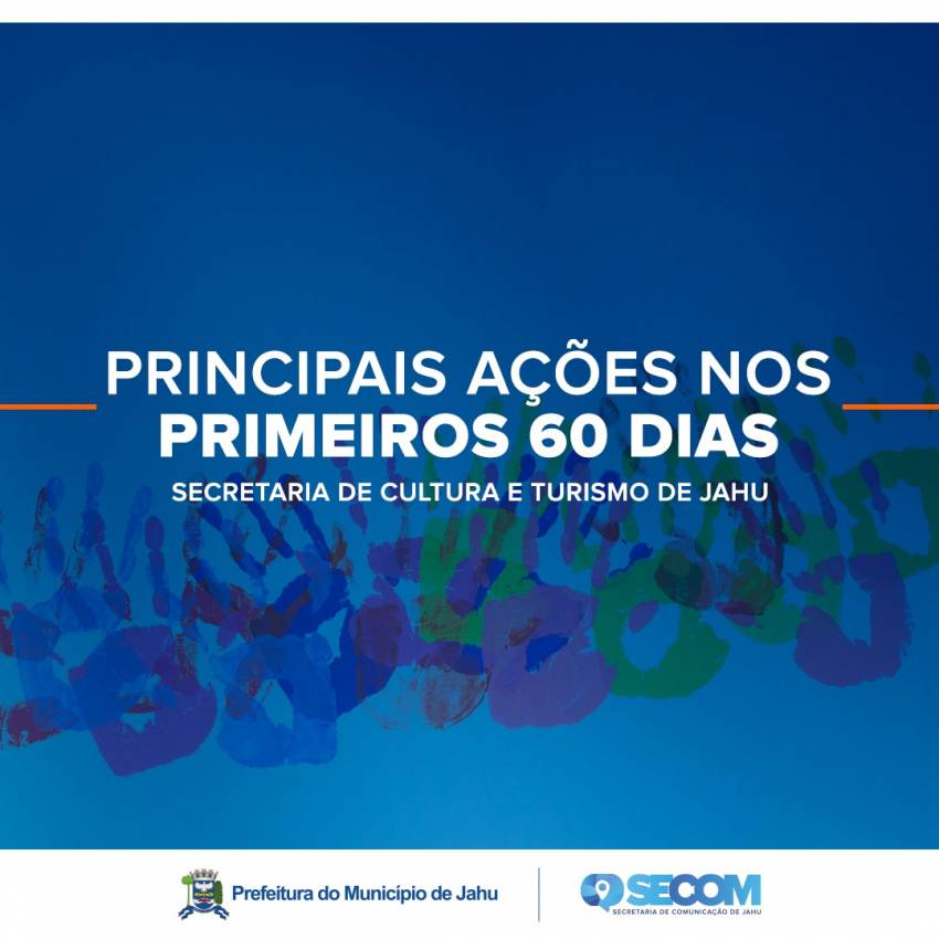 CULTURA E TURISMO – PRINCIPAIS AÇÕES EM 60 DIA DE TRABALHO