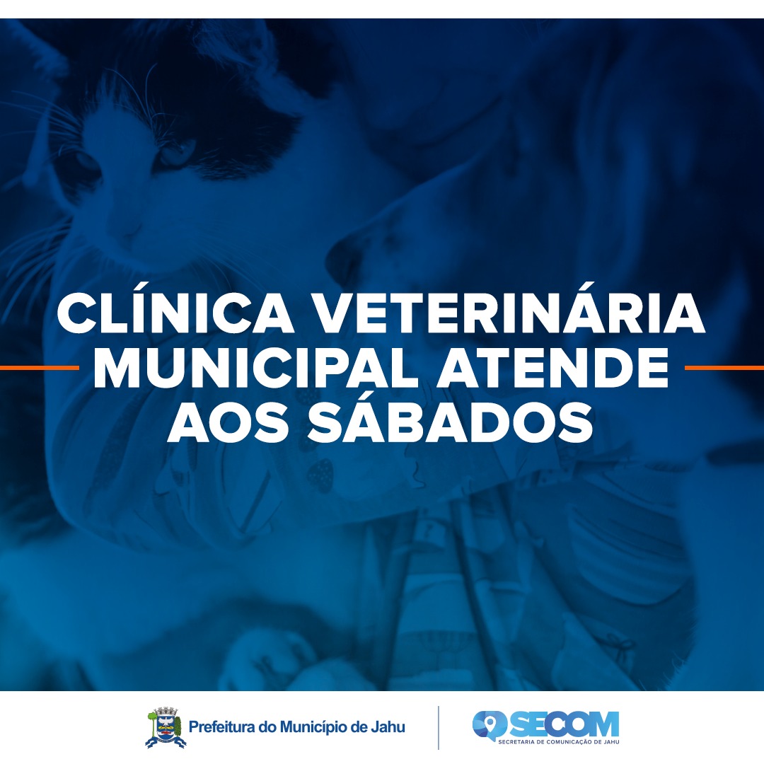 CLÍNICA VETERINÁRIA MUNICIPAL ATENDE AOS SÁBADOS