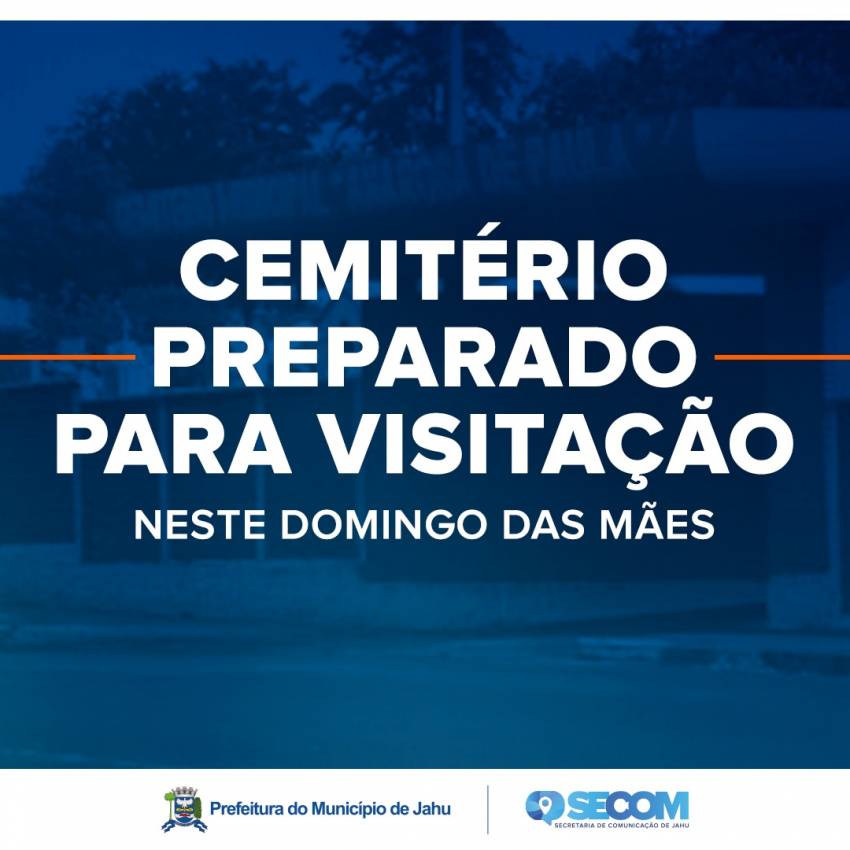 CEMITÉRIO ABRE NESTE DOMINGO COM MEDIDAS PREVENTIVAS