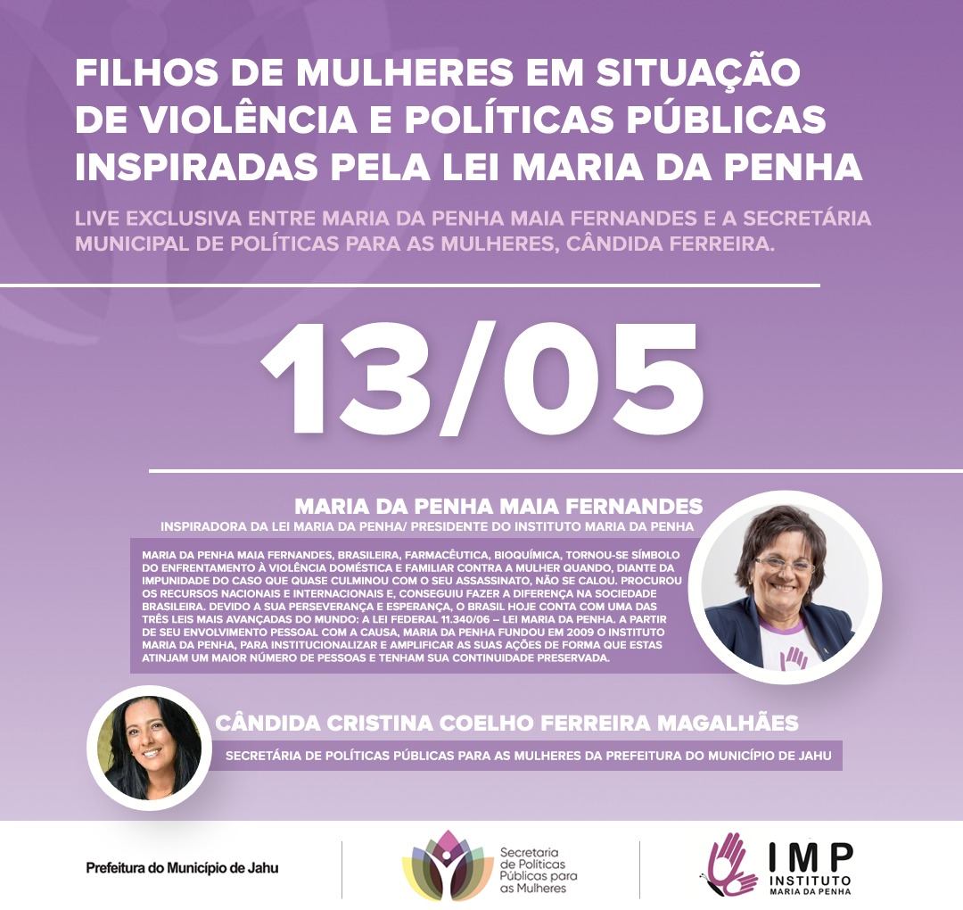 JAHU TEM MARIA DA PENHA EM EVENTO