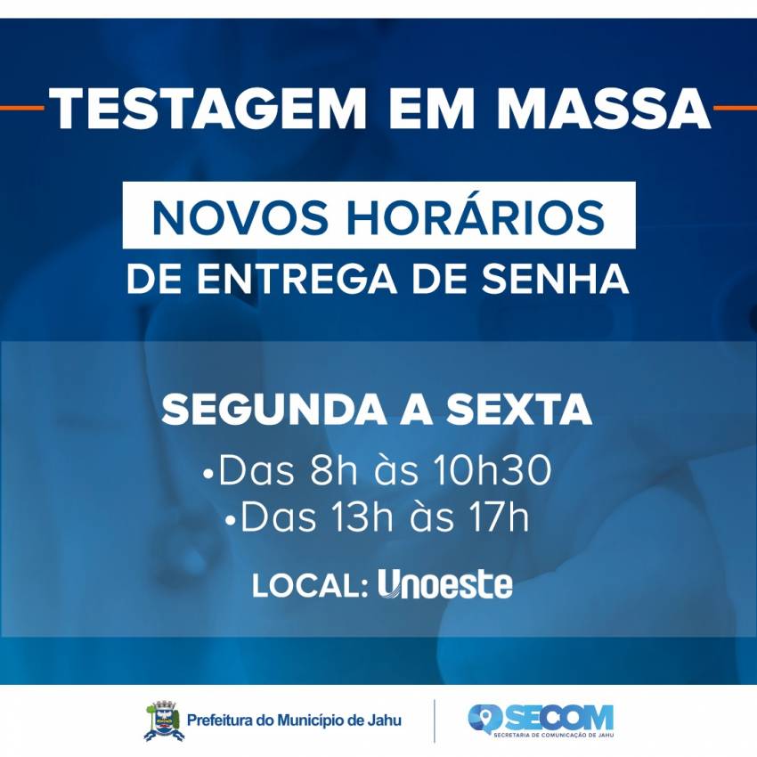 TESTAGEM EM MASSA PARA CORONAVÍRUS