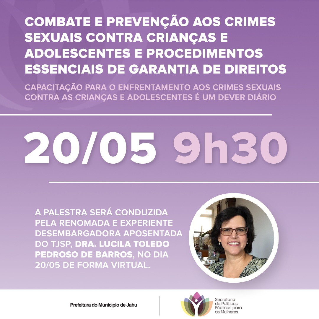 PALESTRA: ABUSO E EXPLORAÇÃO SEXUAL DE CRIANÇAS E ADOLESCENTES