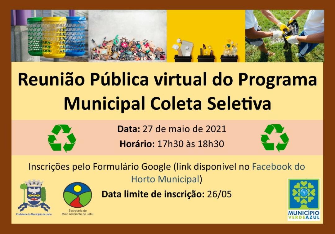 PROGRAMA COLETA SELETIVA É APRESENTADO À POPULAÇÃO