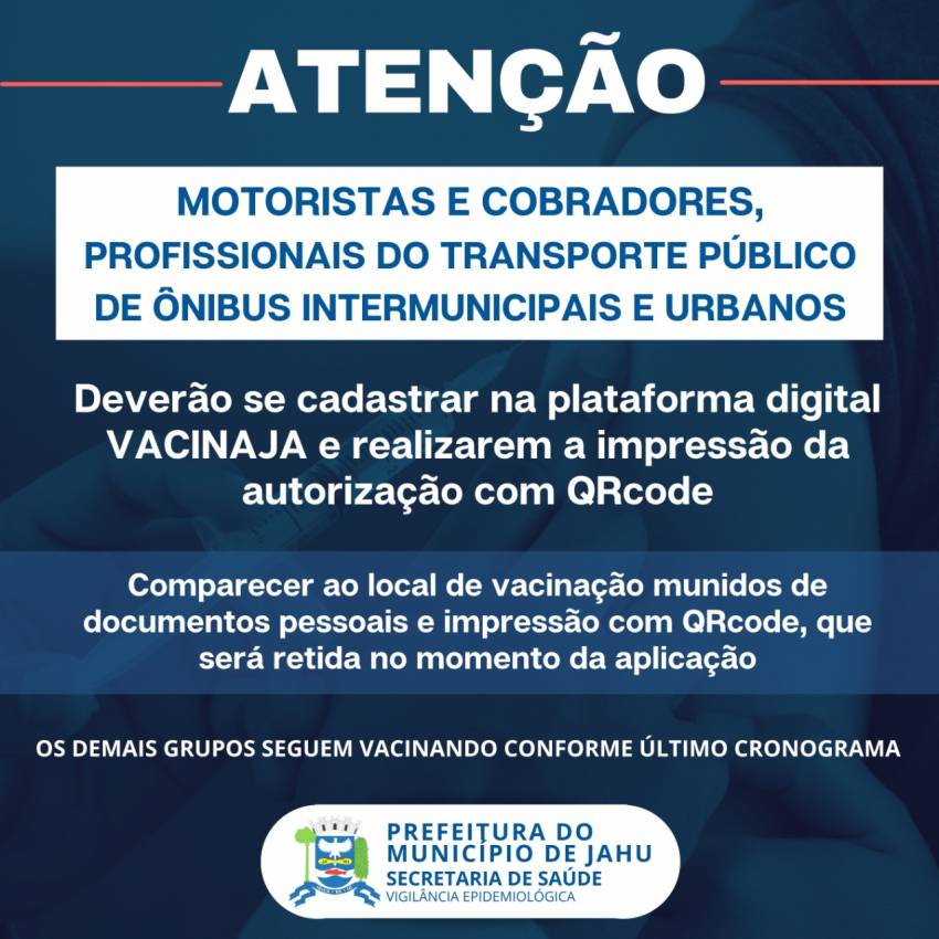 ATENÇÃO MOTORISTAS E COBRADORES DO TRANSPORTE PÚBLICO