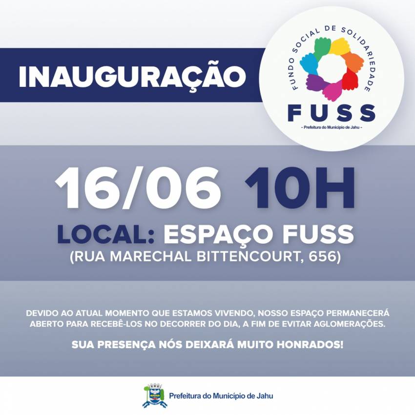 PREFEITURA INAUGURA ESPAÇO FUSS