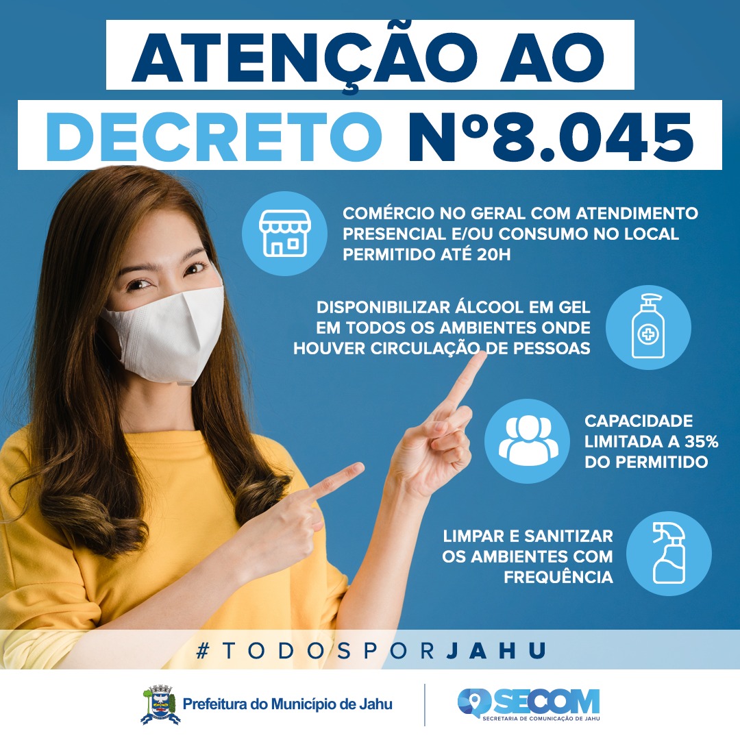 COVID-19: É OBRIGATÓRIO RESPEITO À MEDIDAS DECRETADAS
