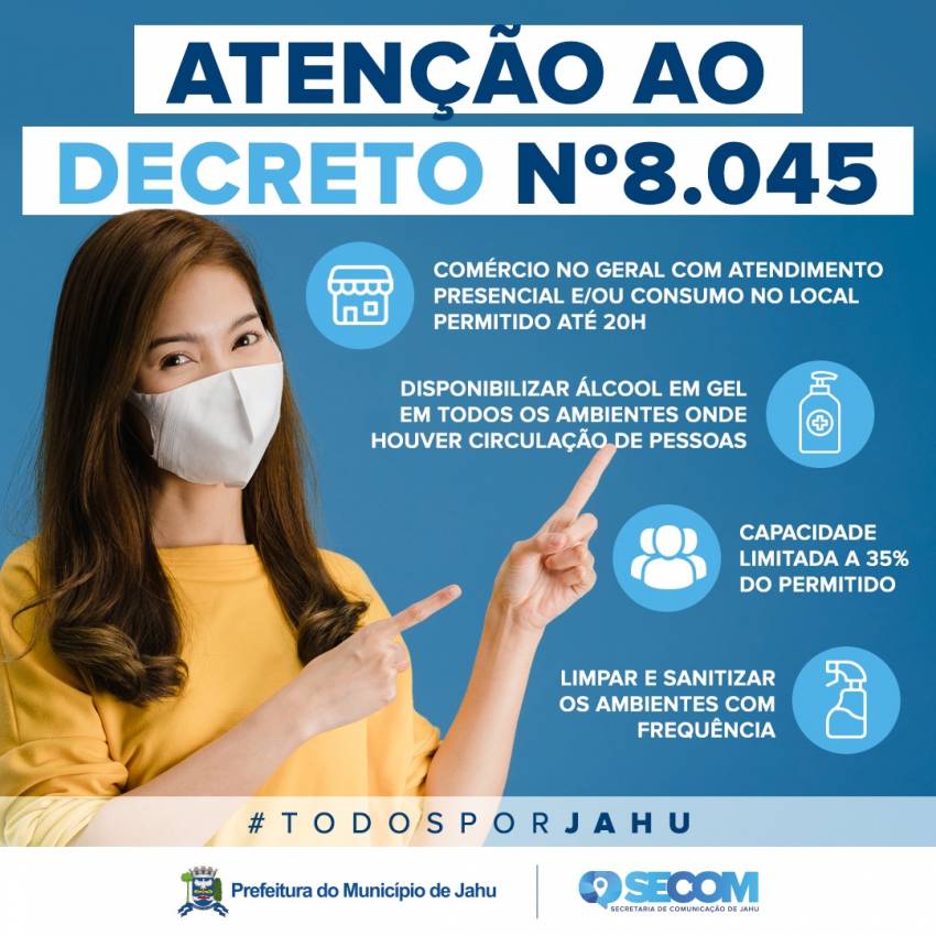COVID-19: É OBRIGATÓRIO RESPEITO À MEDIDAS DECRETADAS