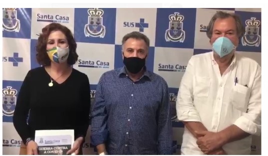 PREFEITO IVAN ACOMPANHA DEPUTADA CARLA ZAMBELLI EM VISITA À SANTA CASA
