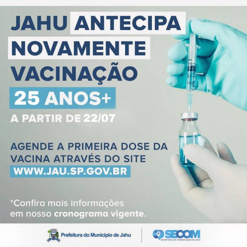 PREFEITURA MONTA NOVO PONTO DE VACINAÇÃO E ANTECIPA INÍCIO DE NOVA FAIXA ETÁRIA