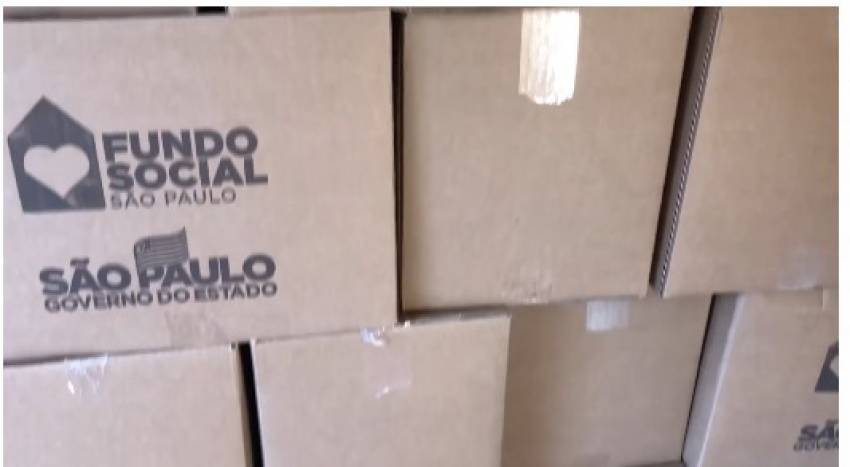 JAHU RECEBE 800 CESTAS BÁSICAS DO GOVERNO DO ESTADO